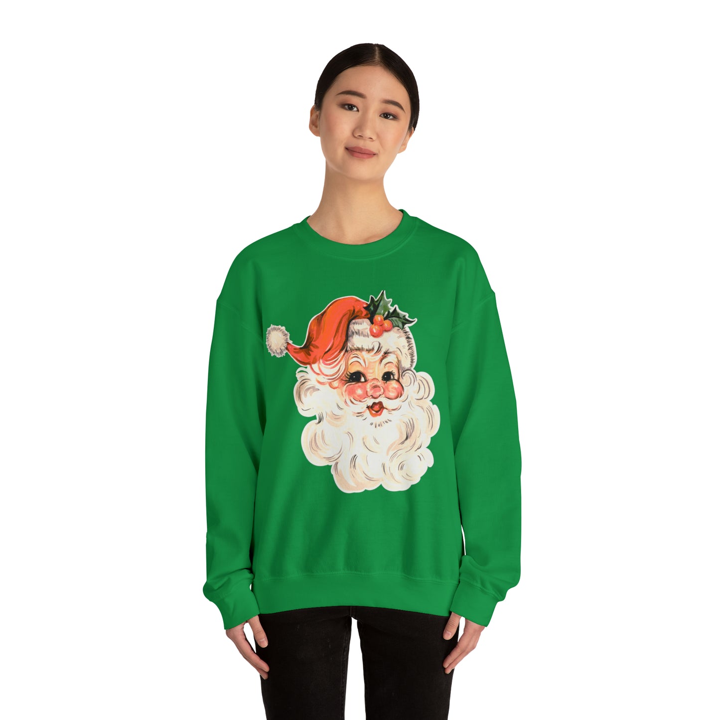 Vintage Santa Sweatshirt, retro Santa, Unisex Heavy Blend™ Crewneck Sweatshirt