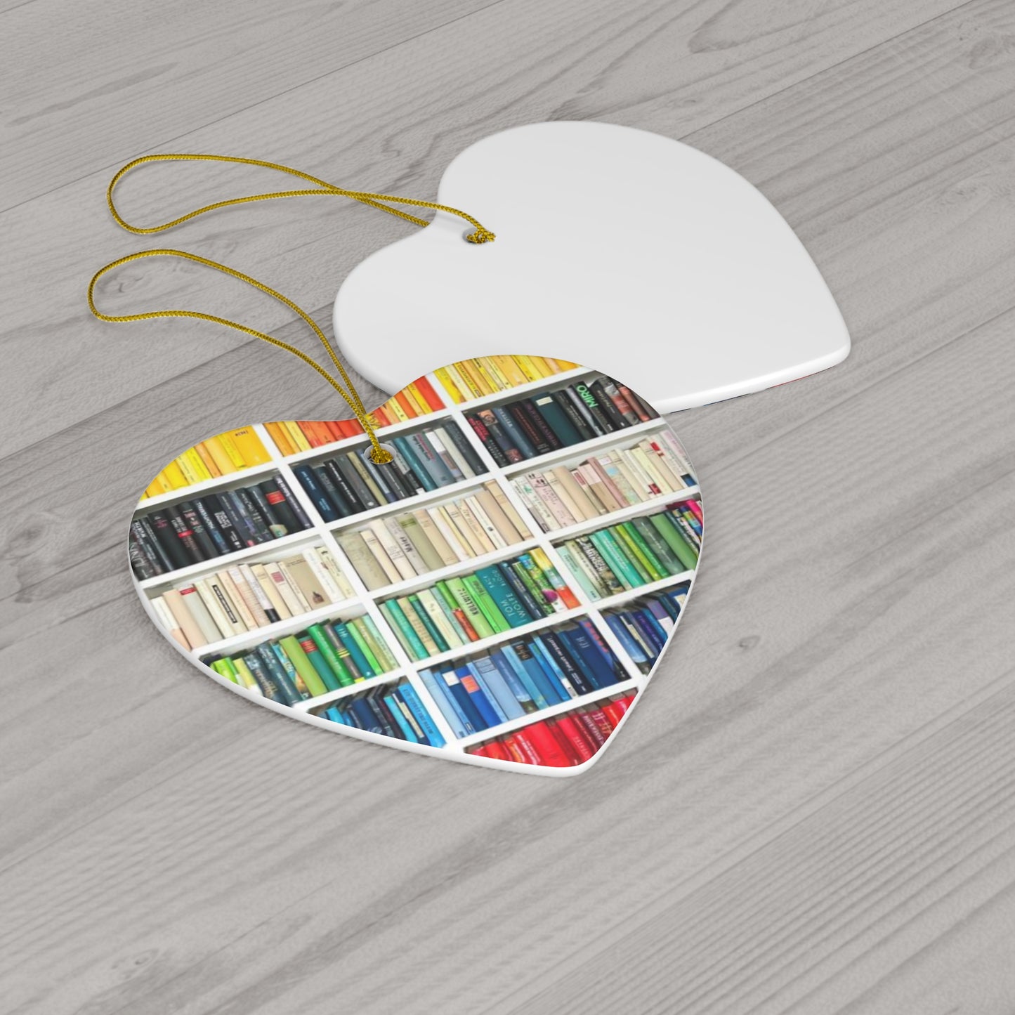 Christmas Book Ombré ornament, Ornament, Vintage Due Date Ornament, Christmas Tree Decoration, Book Lover Gift, Lover Bookworm, 4 Shapes
