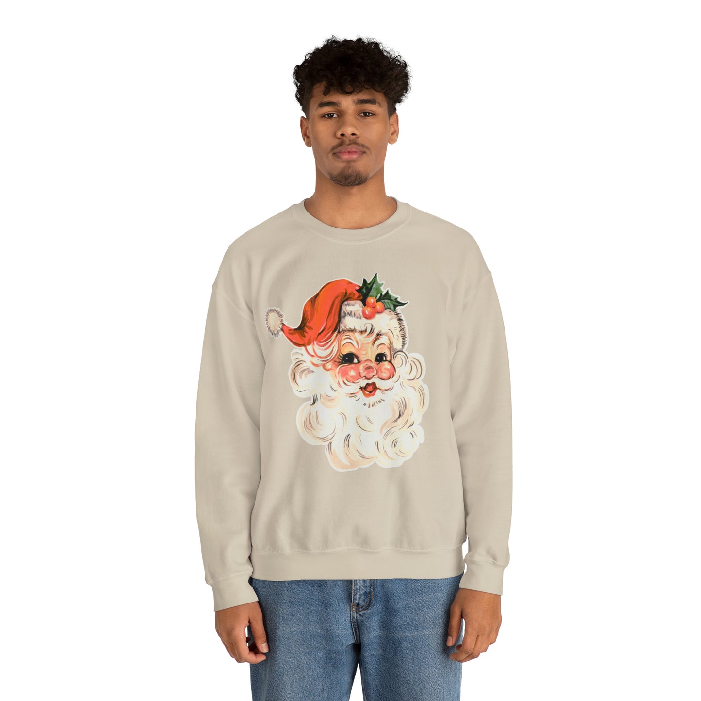 Vintage Santa Sweatshirt, retro Santa, Unisex Heavy Blend™ Crewneck Sweatshirt