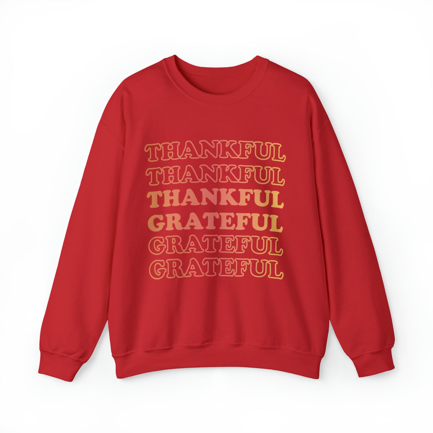 Thankful Crewneck, Grateful Sweatshirt, Unisex Heavy Blend™ Crewneck Sweatshirt