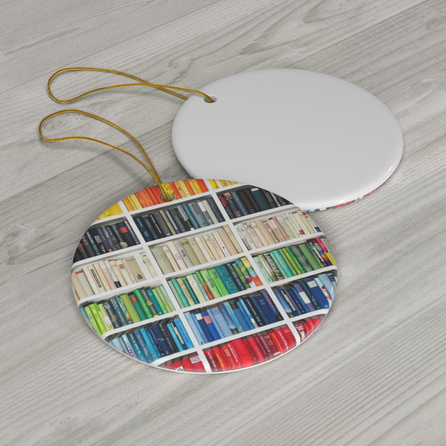 Christmas Book Ombré ornament, Ornament, Vintage Due Date Ornament, Christmas Tree Decoration, Book Lover Gift, Lover Bookworm, 4 Shapes