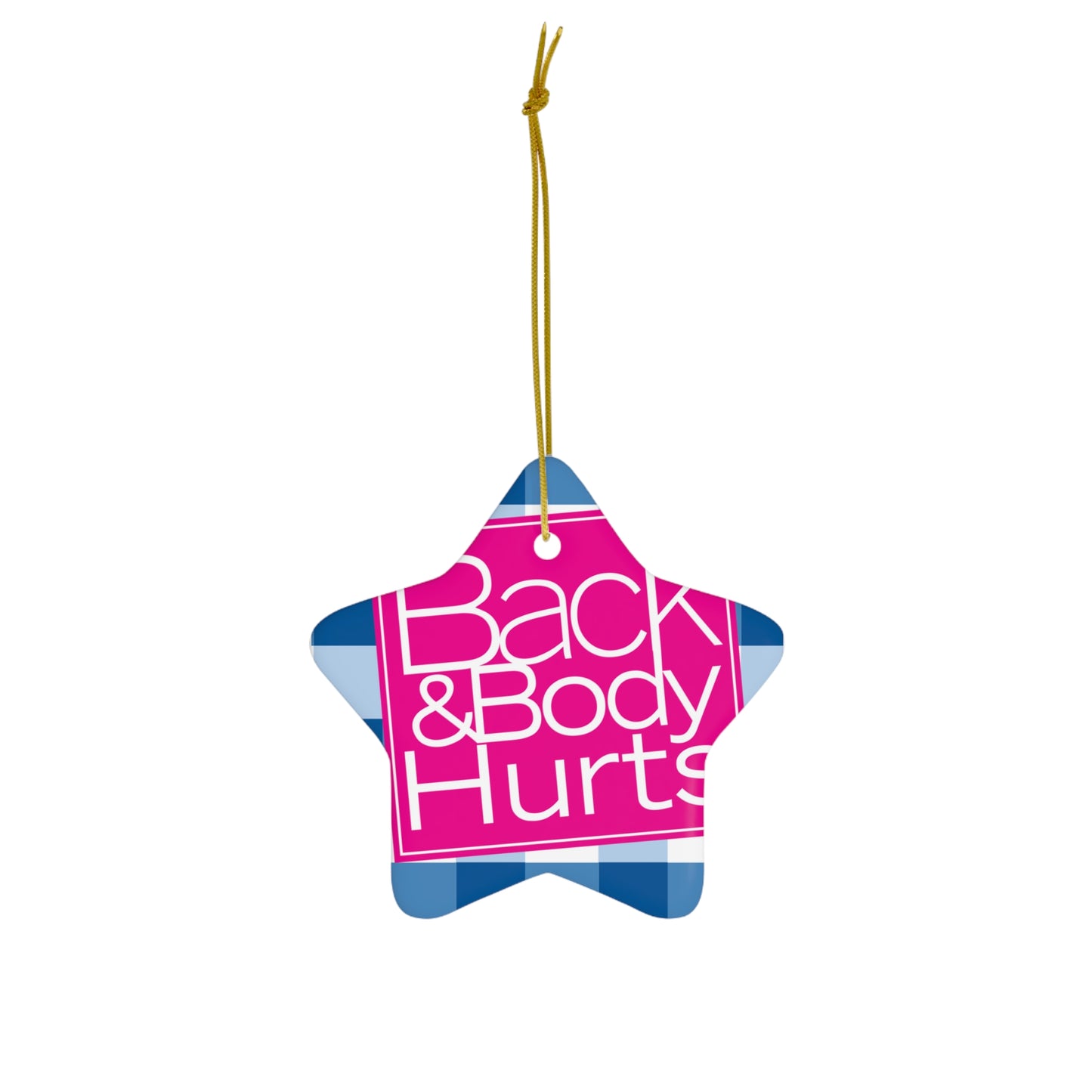 Back and Body Works Ornament, Christmas ornament, Holiday Ornament, Funny Gift, Christmas Tree Decoration, gift for mom, 4 Shapes