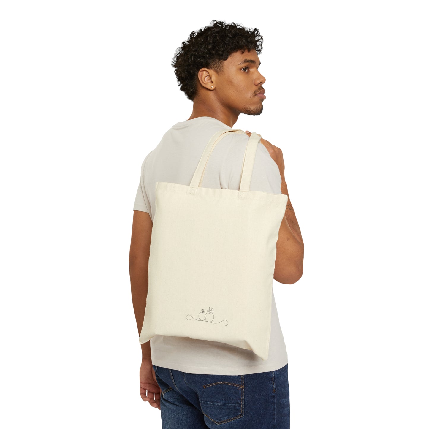 Gift for Bridal Party Cotton Canvas Tote Bag, 2 sided