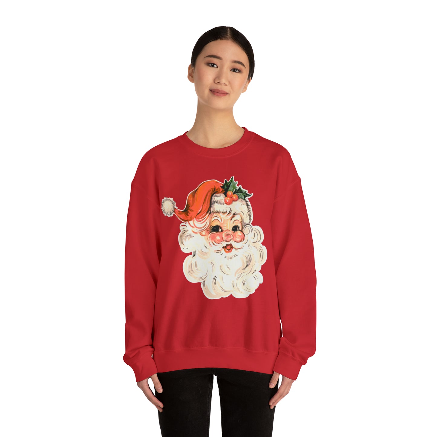 Vintage Santa Sweatshirt, retro Santa, Unisex Heavy Blend™ Crewneck Sweatshirt