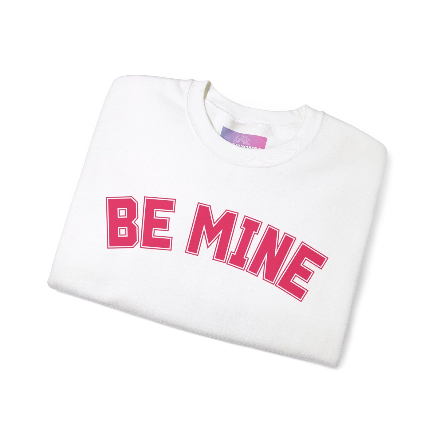 Be Mine Valentines Day Crewneck Sweatshirt, Romantic Tee, Gift for her, Be Mine, Unisex Heavy Blend Crewneck Sweatshirt
