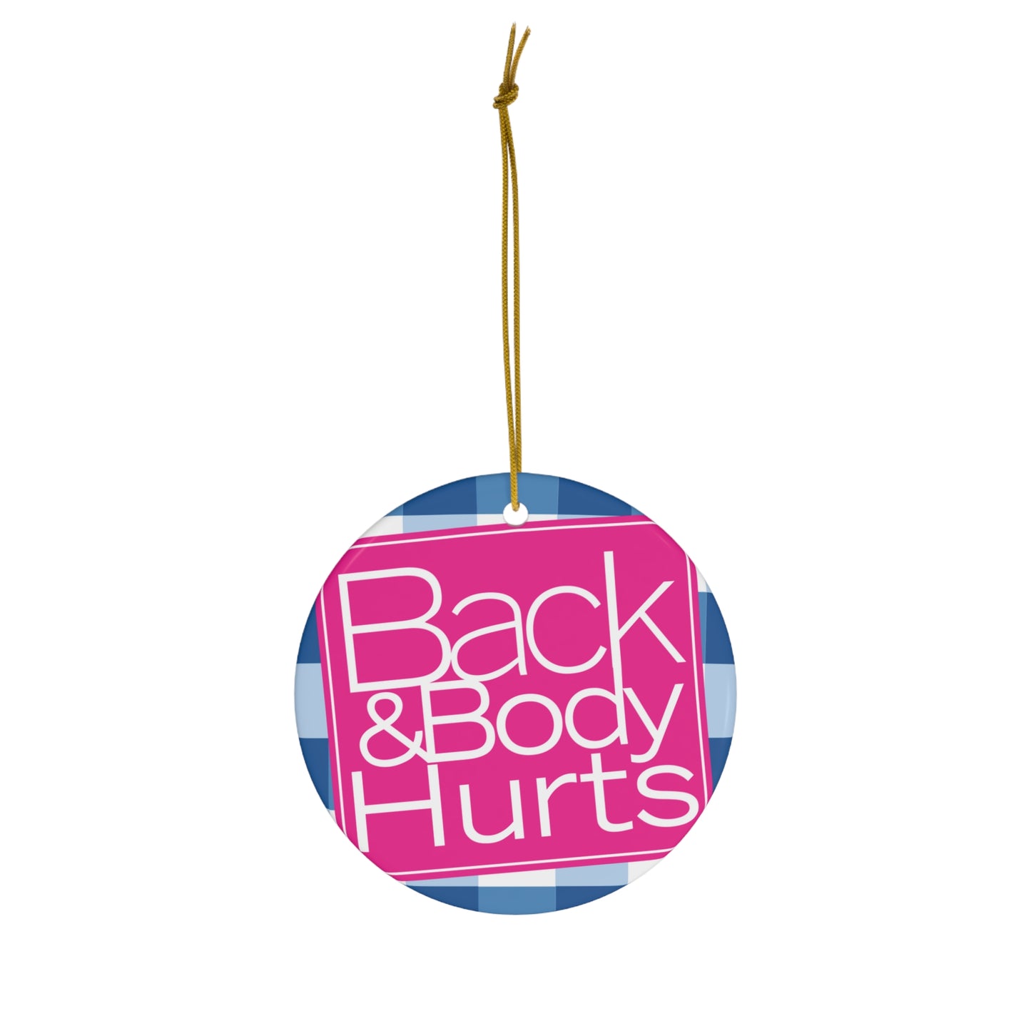 Back and Body Works Ornament, Christmas ornament, Holiday Ornament, Funny Gift, Christmas Tree Decoration, gift for mom, 4 Shapes