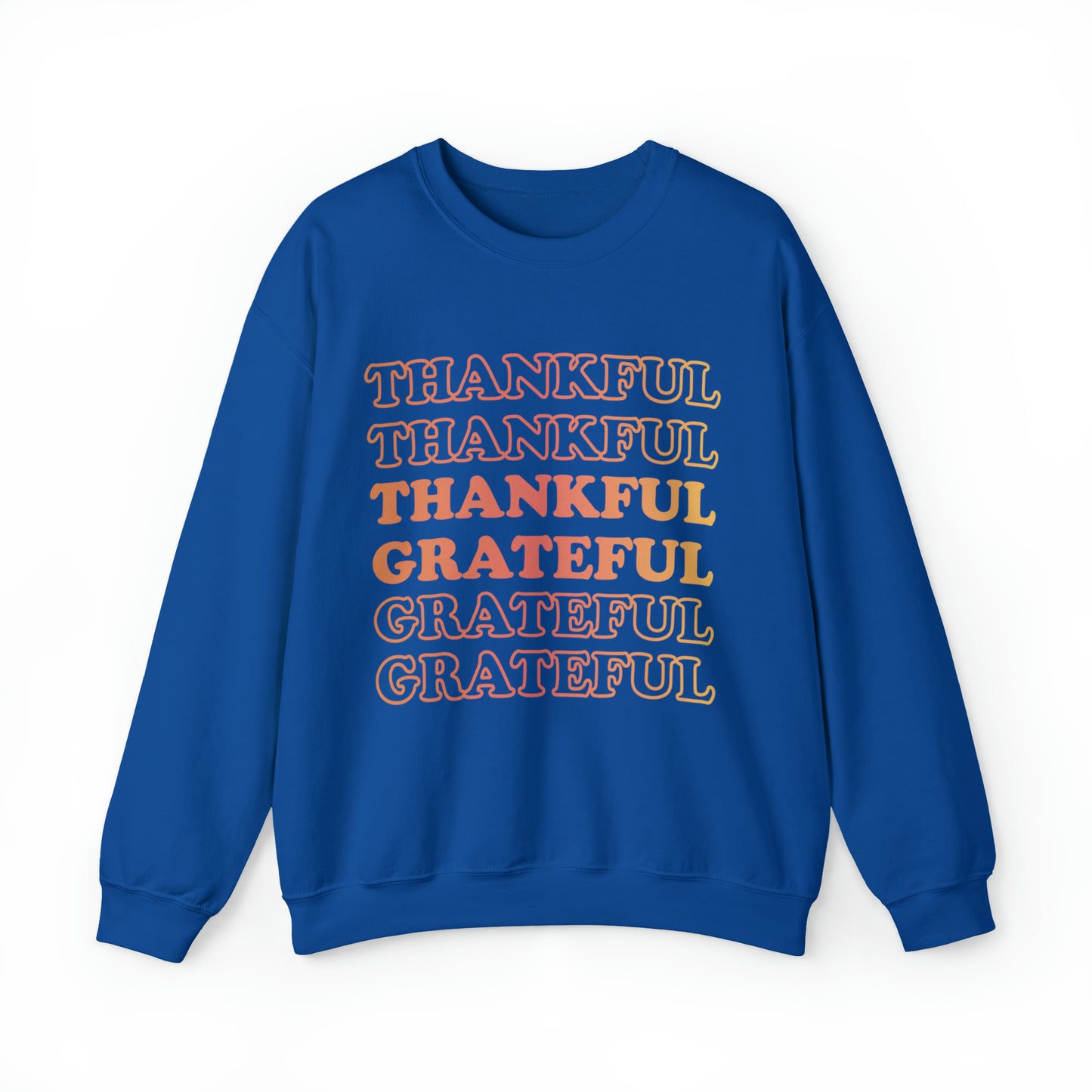 Thankful Crewneck, Grateful Sweatshirt, Unisex Heavy Blend™ Crewneck Sweatshirt