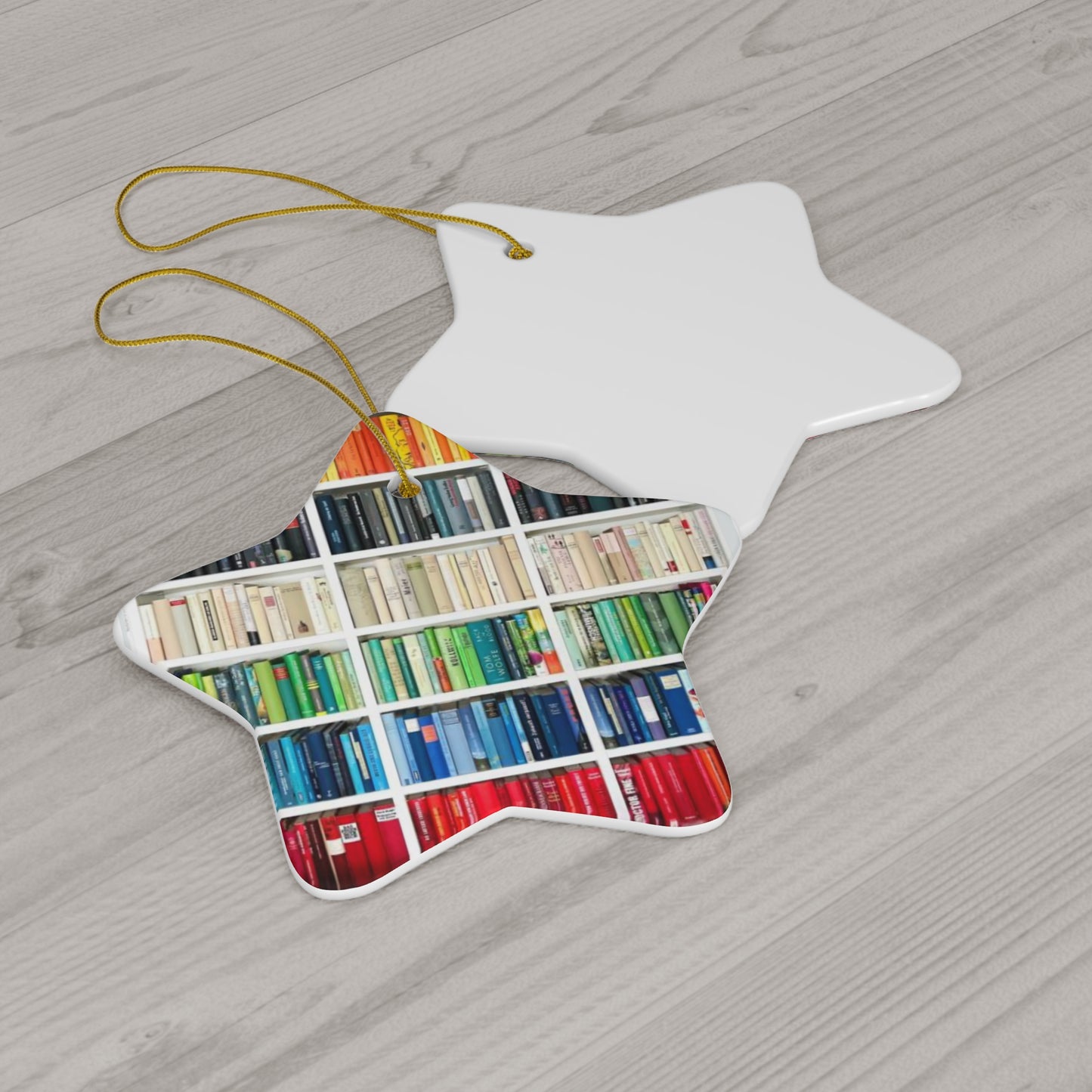 Christmas Book Ombré ornament, Ornament, Vintage Due Date Ornament, Christmas Tree Decoration, Book Lover Gift, Lover Bookworm, 4 Shapes