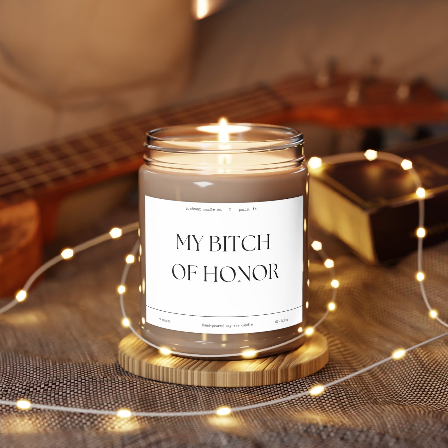 Bitch of Honor, Scented Candle, 9oz,
