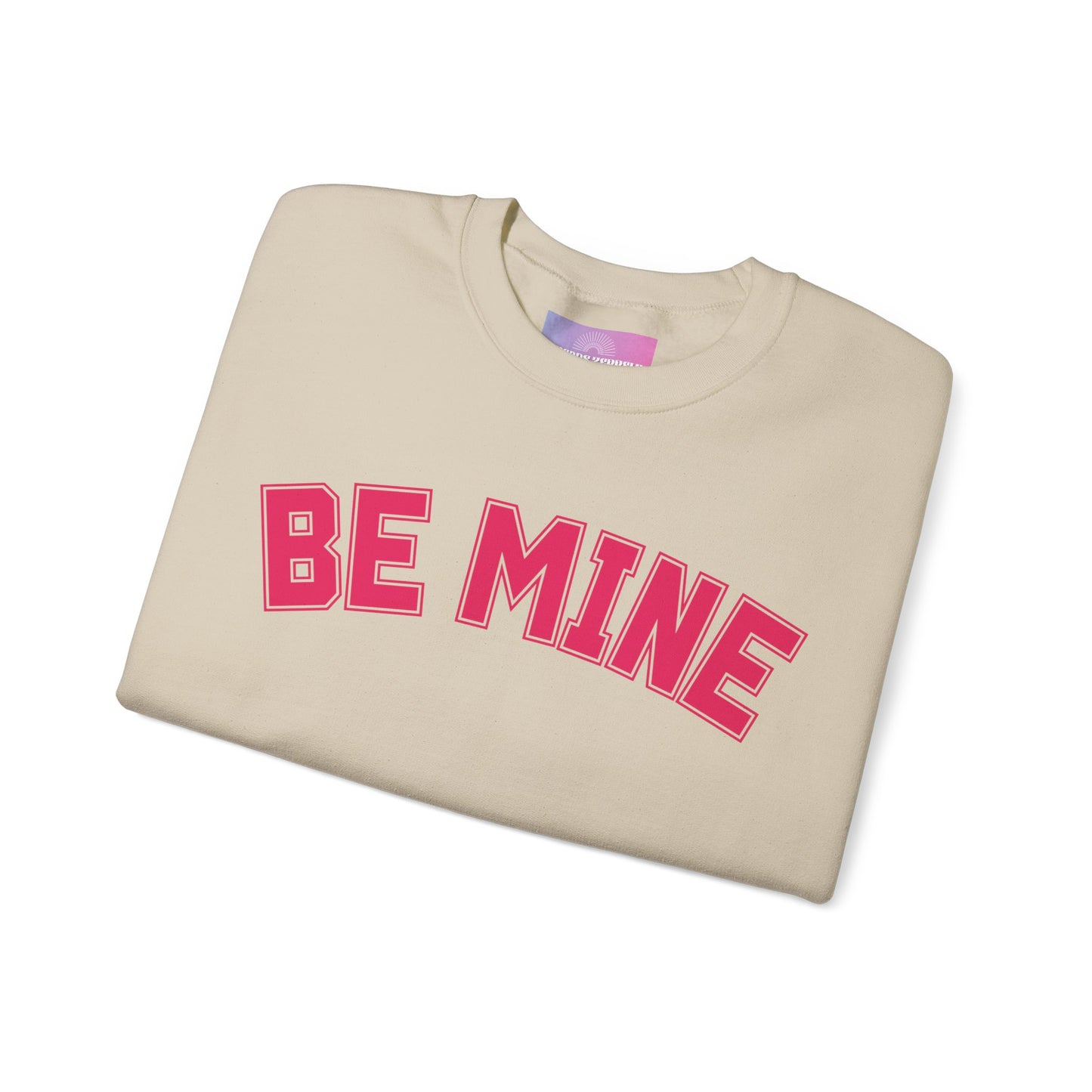 Be Mine Valentines Day Crewneck Sweatshirt, Romantic Tee, Gift for her, Be Mine, Unisex Heavy Blend Crewneck Sweatshirt