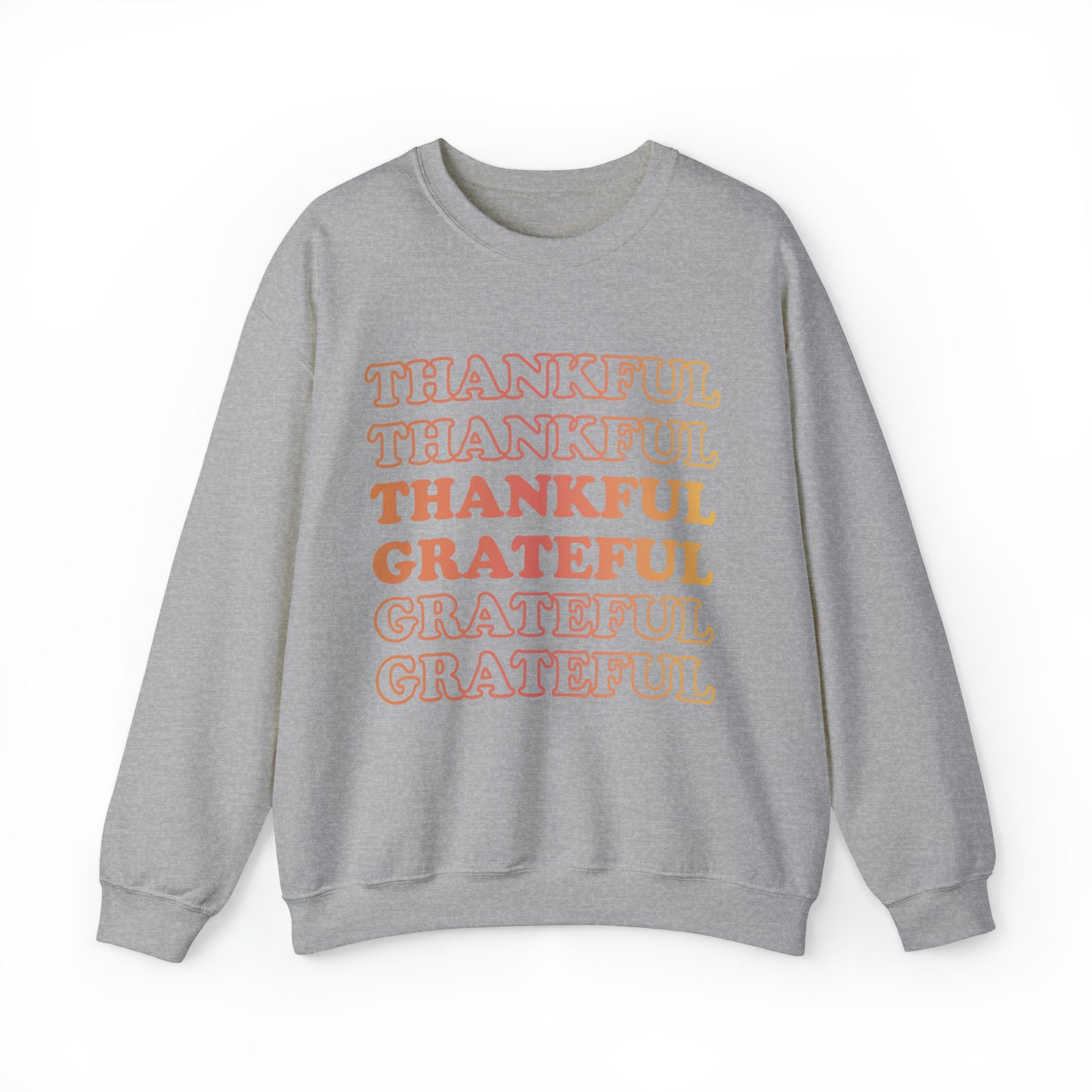 Thankful Crewneck, Grateful Sweatshirt, Unisex Heavy Blend™ Crewneck Sweatshirt
