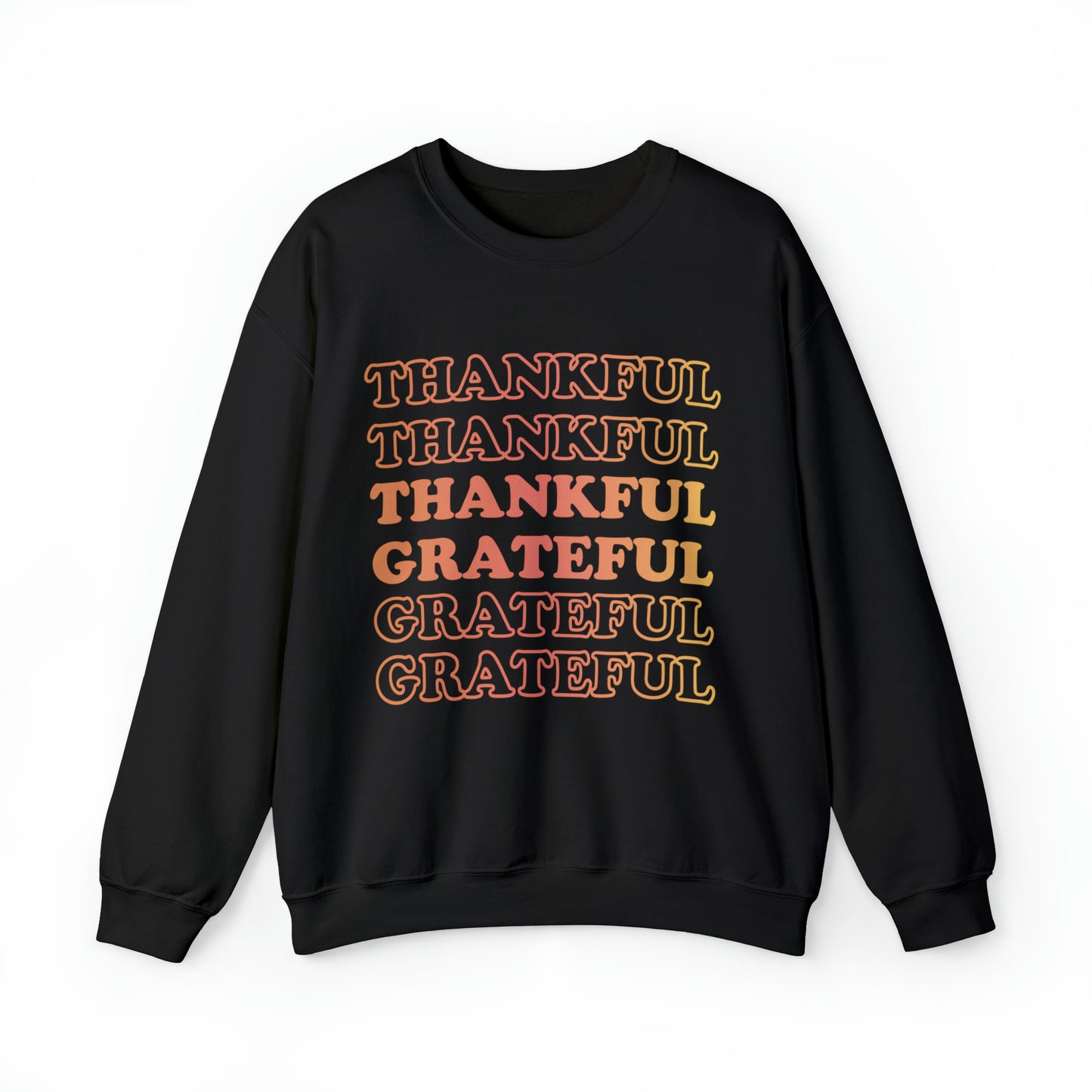 Thankful Crewneck, Grateful Sweatshirt, Unisex Heavy Blend™ Crewneck Sweatshirt