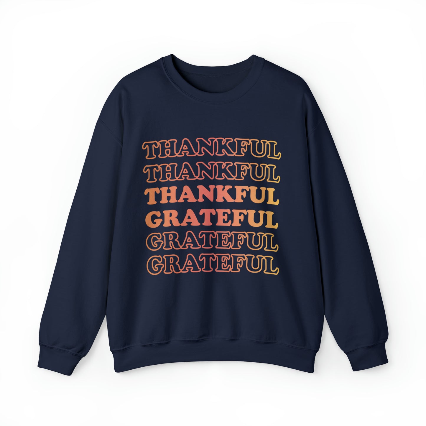 Thankful Crewneck, Grateful Sweatshirt, Unisex Heavy Blend™ Crewneck Sweatshirt