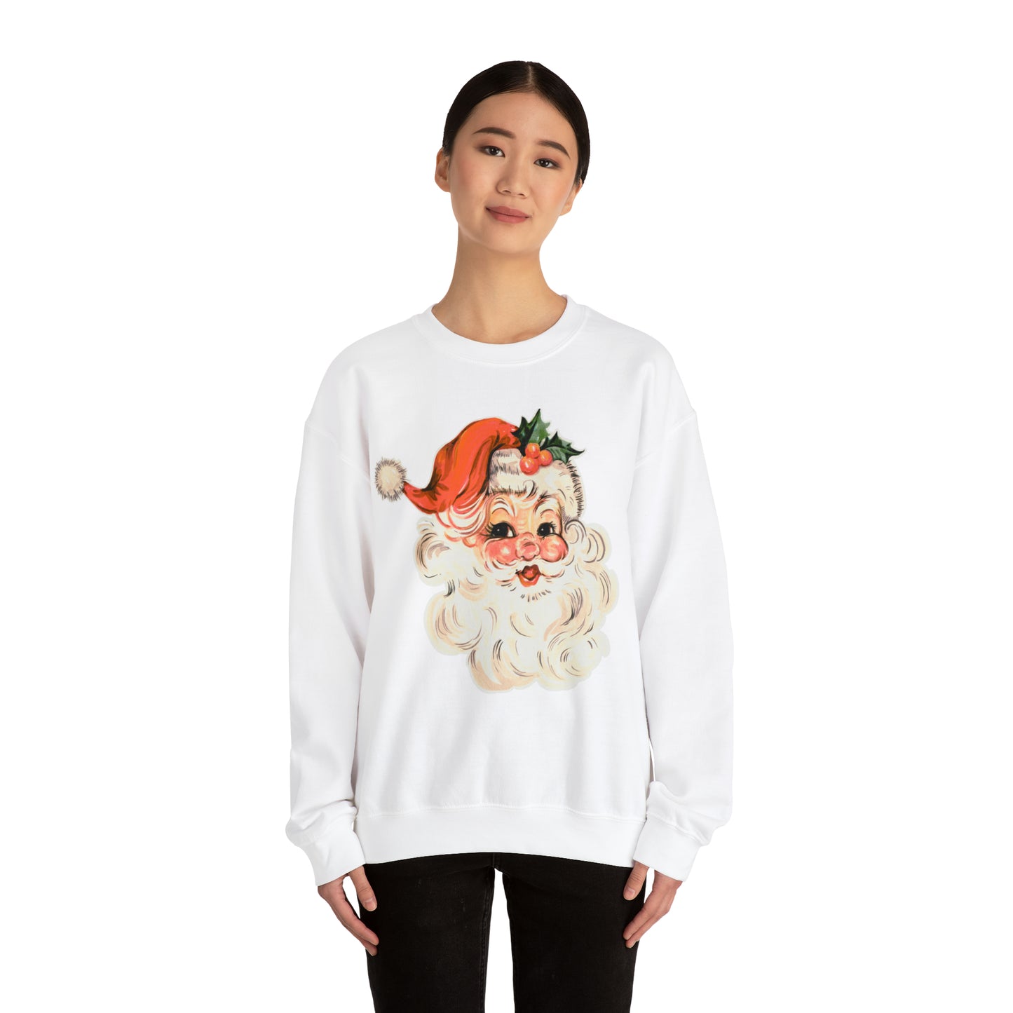 Vintage Santa Sweatshirt, retro Santa, Unisex Heavy Blend™ Crewneck Sweatshirt