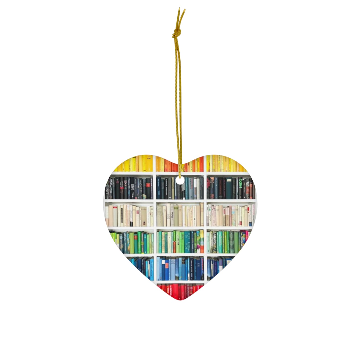 Christmas Book Ombré ornament, Ornament, Vintage Due Date Ornament, Christmas Tree Decoration, Book Lover Gift, Lover Bookworm, 4 Shapes