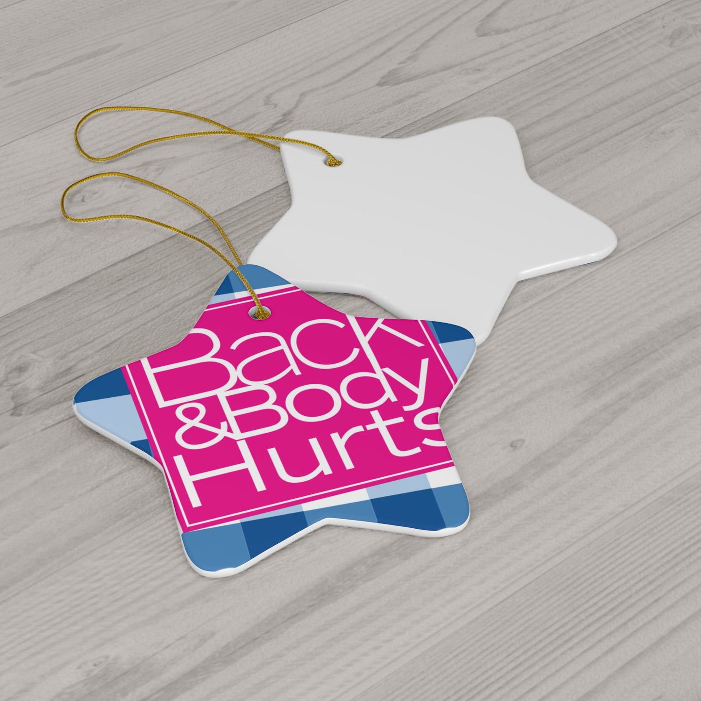 Back and Body Works Ornament, Christmas ornament, Holiday Ornament, Funny Gift, Christmas Tree Decoration, gift for mom, 4 Shapes