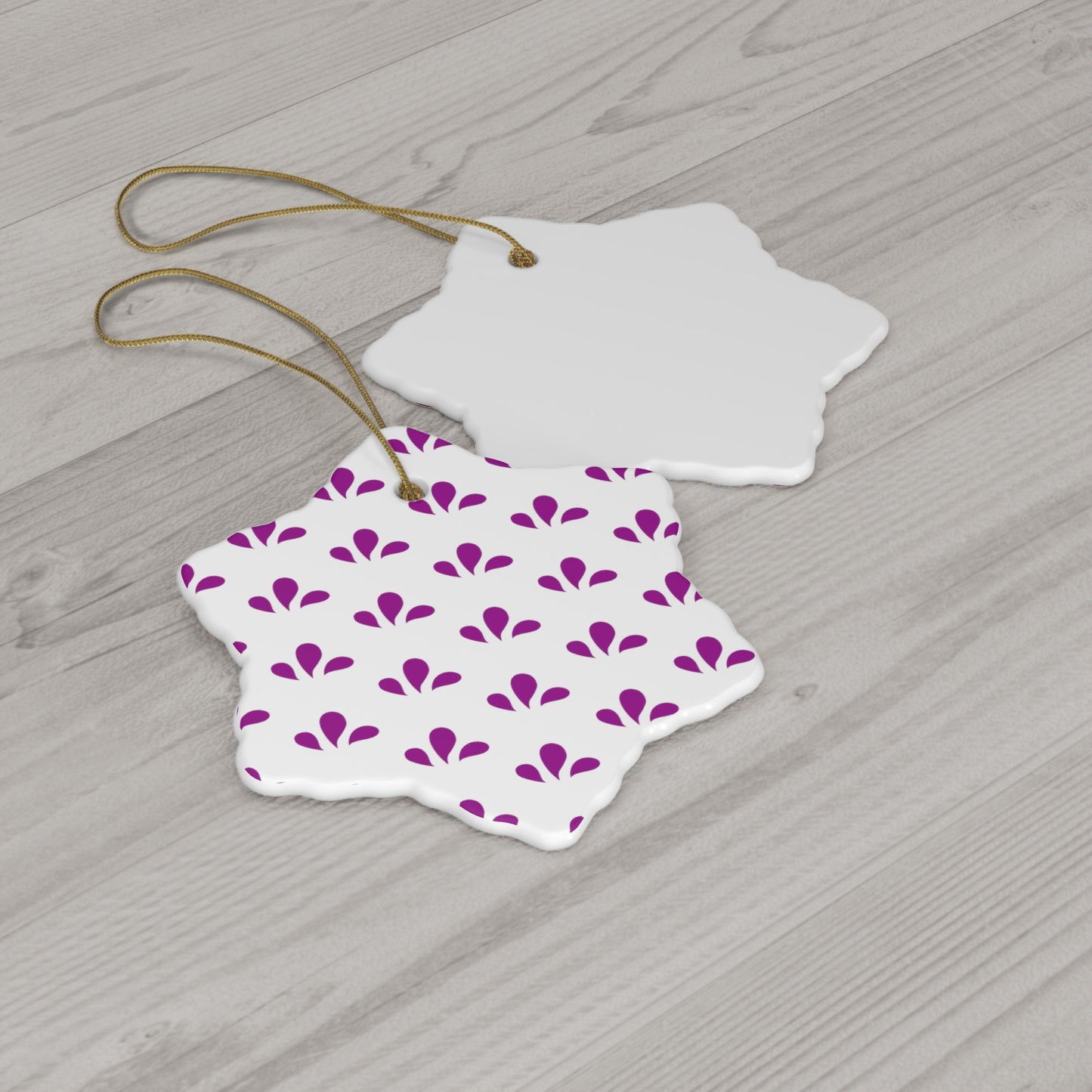 Ceramic Ornament, 4 Shapes