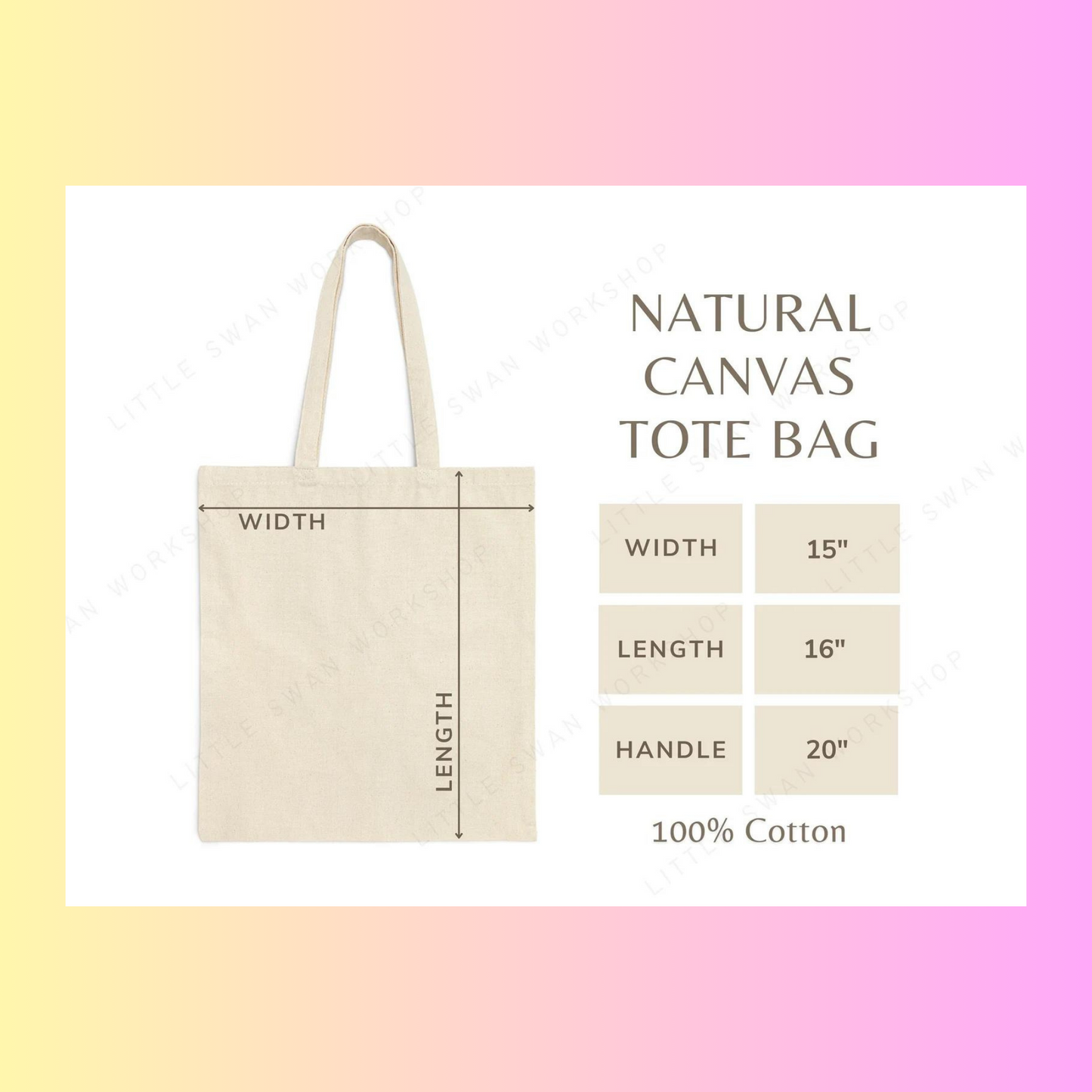 Book Lover Cotton Canvas Tote Bag, Retro Library Due Date Card Bag