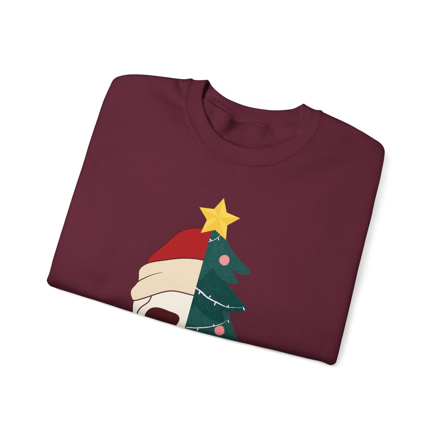 Kinda Scary Kinda Merry Crewneck, Funny Christmas Sweatshirt, Cute Spooky Season Sweater, Custom Christmas Skeleton Sweatshirt, Unisex