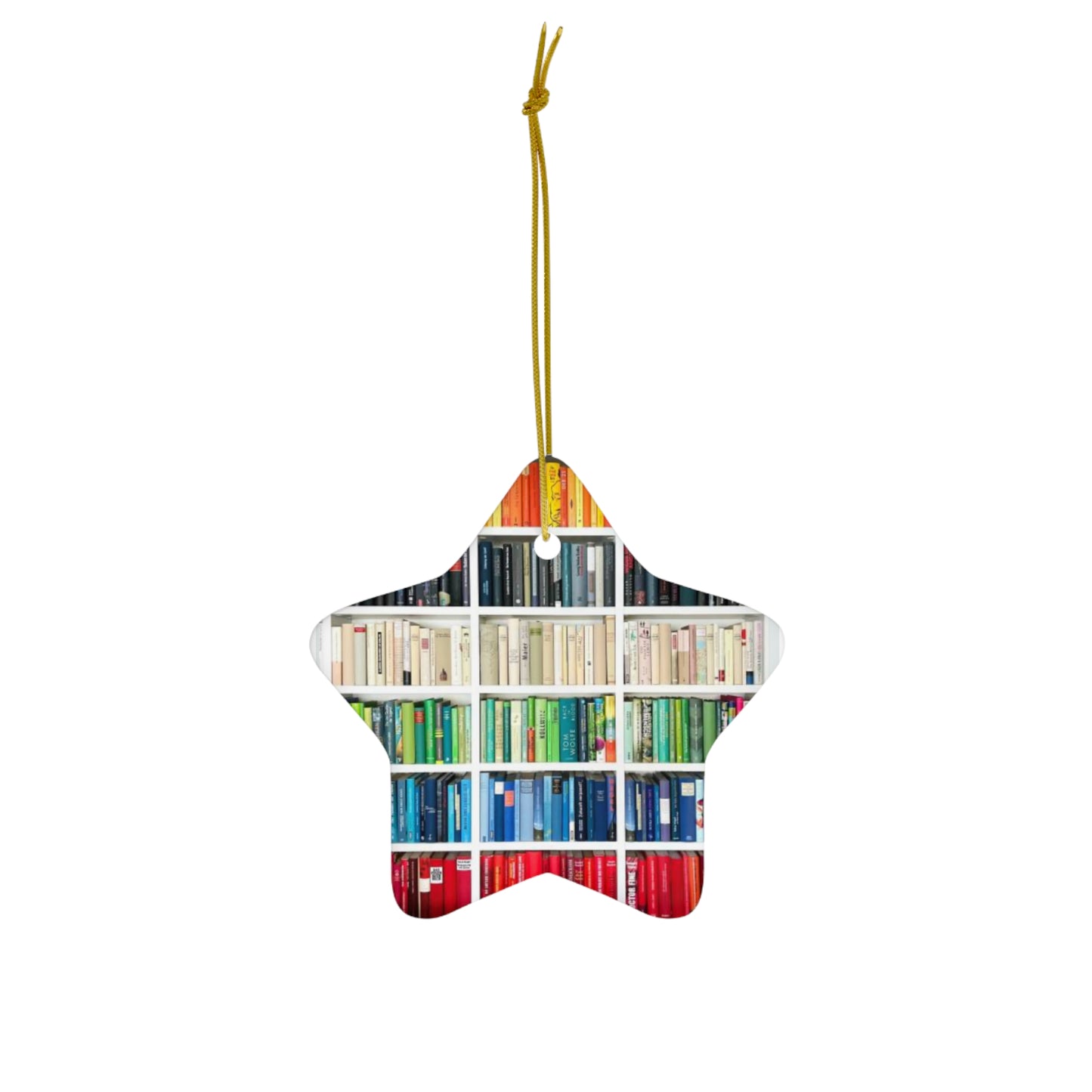 Christmas Book Ombré ornament, Ornament, Vintage Due Date Ornament, Christmas Tree Decoration, Book Lover Gift, Lover Bookworm, 4 Shapes