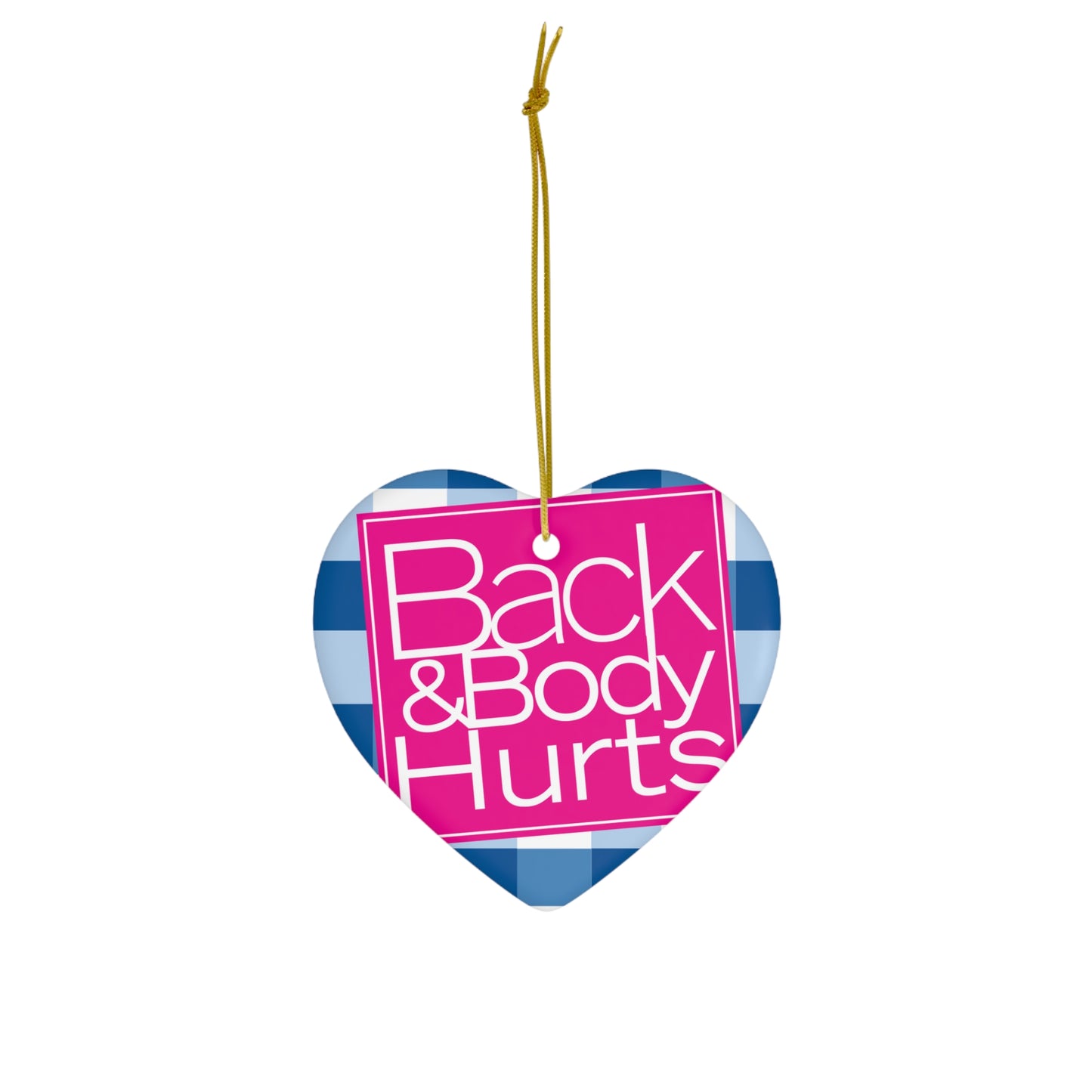Back and Body Works Ornament, Christmas ornament, Holiday Ornament, Funny Gift, Christmas Tree Decoration, gift for mom, 4 Shapes