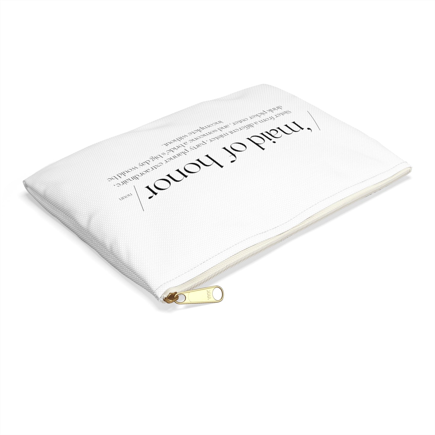 Maid of Honor Definition Makeup Bag, 2 sizes
