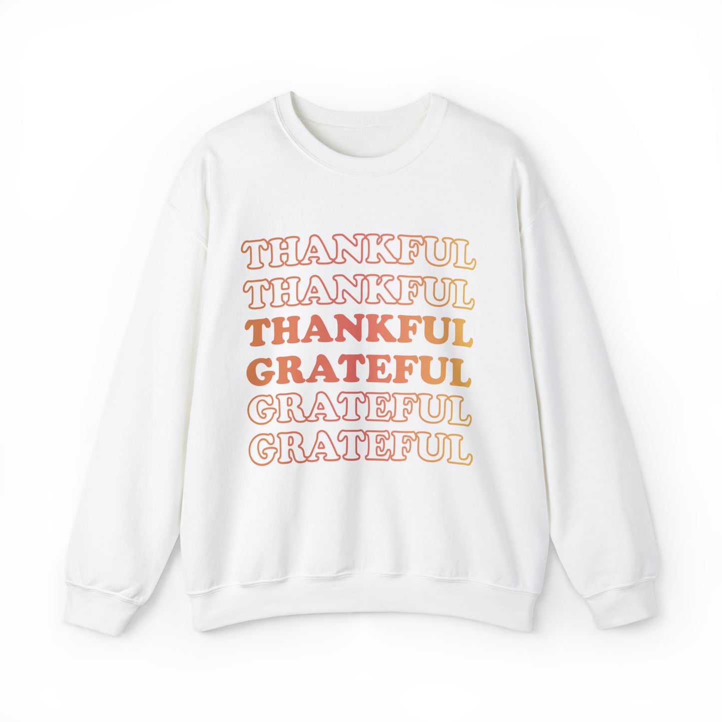 Thankful Crewneck, Grateful Sweatshirt, Unisex Heavy Blend™ Crewneck Sweatshirt
