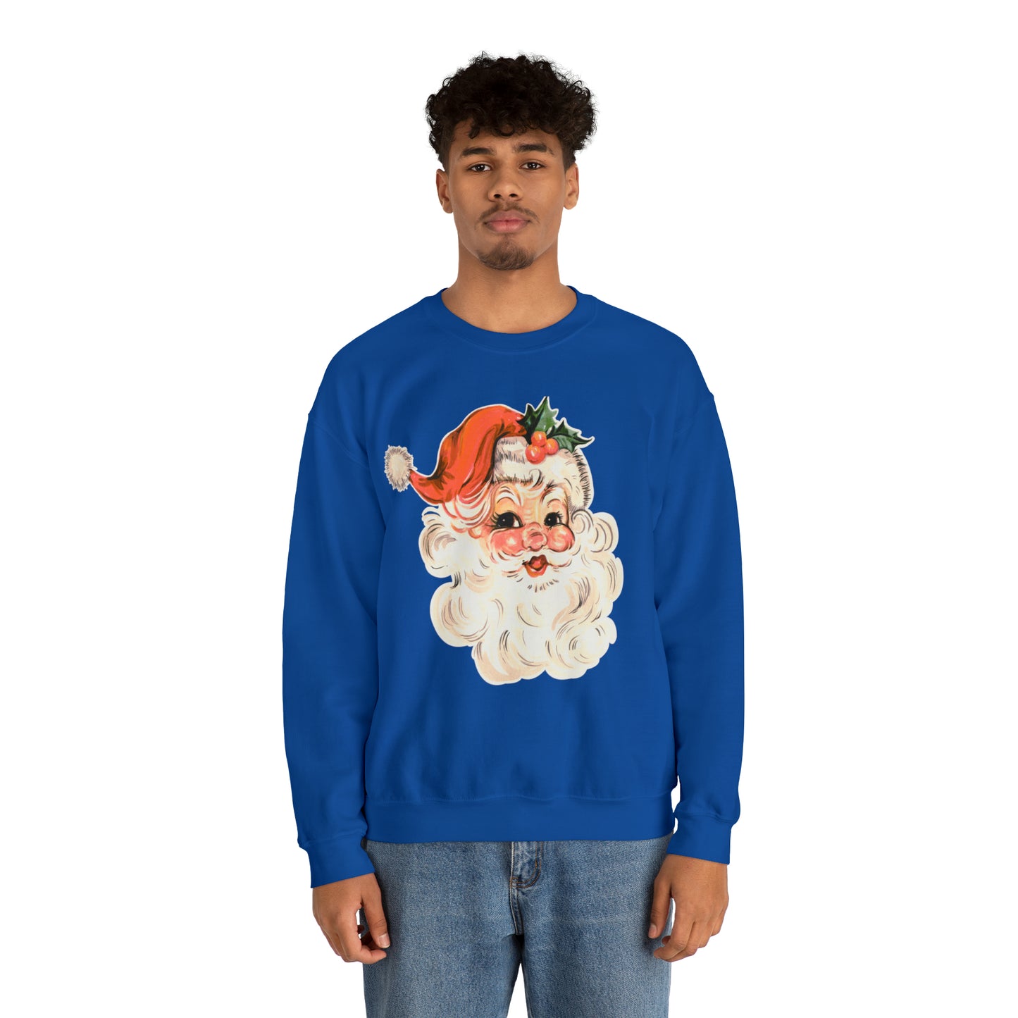 Vintage Santa Sweatshirt, retro Santa, Unisex Heavy Blend™ Crewneck Sweatshirt