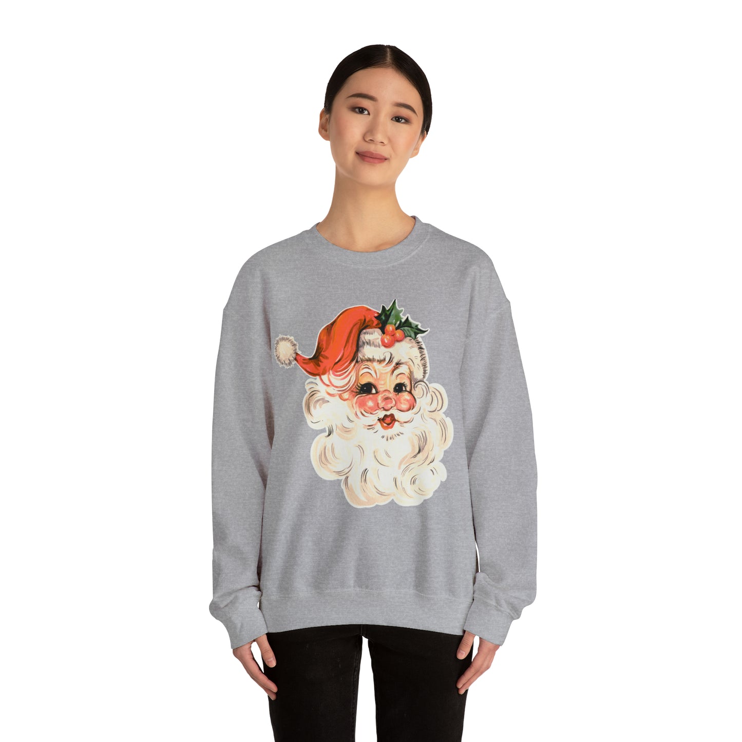 Vintage Santa Sweatshirt, retro Santa, Unisex Heavy Blend™ Crewneck Sweatshirt