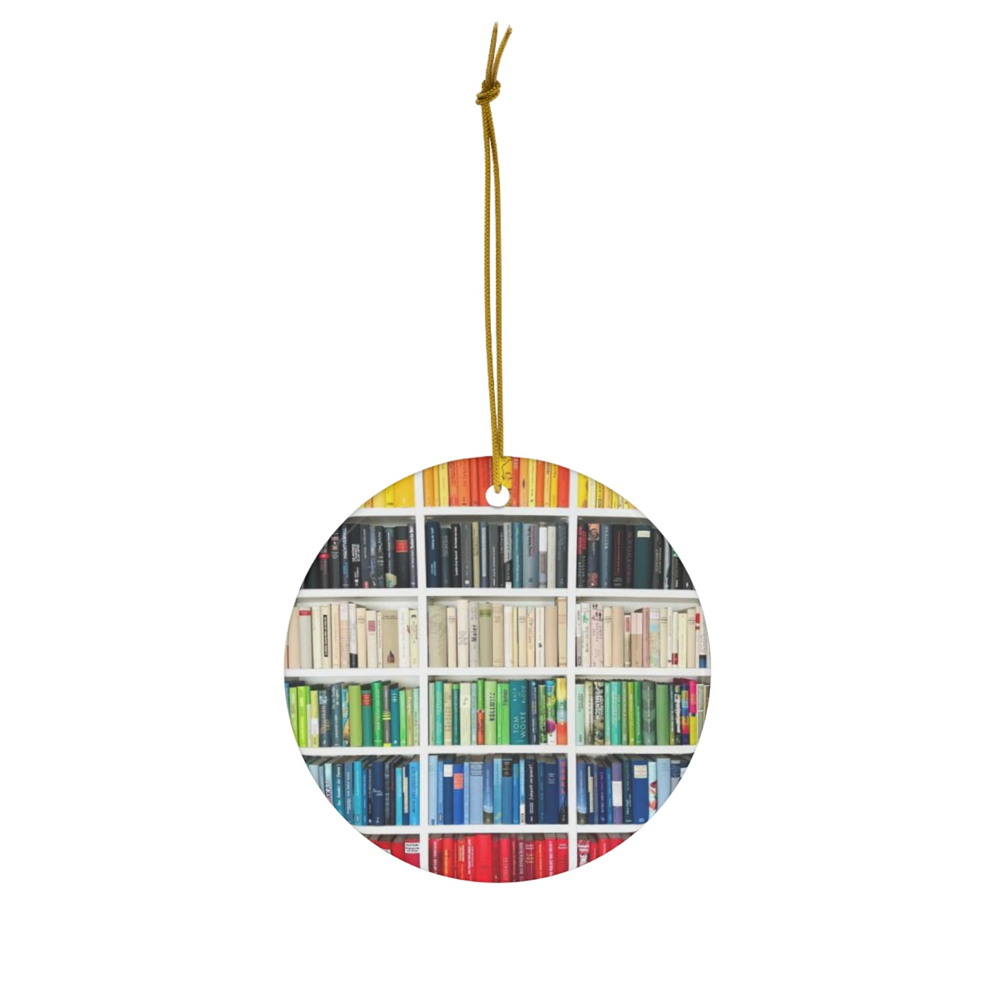 Christmas Book Ombré ornament, Ornament, Vintage Due Date Ornament, Christmas Tree Decoration, Book Lover Gift, Lover Bookworm, 4 Shapes