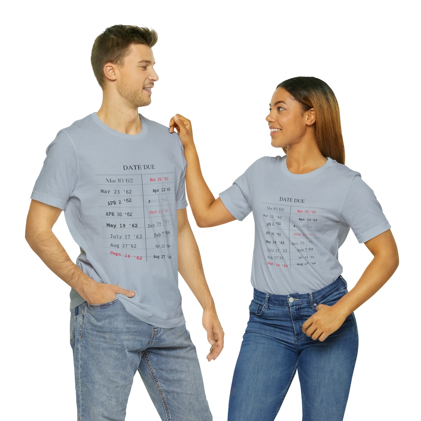 Date Due Library Checkout Overdue Teacher Read Reading Love Little Retro Vintage Nostalgia Short-Sleeve Unisex T-Shirt