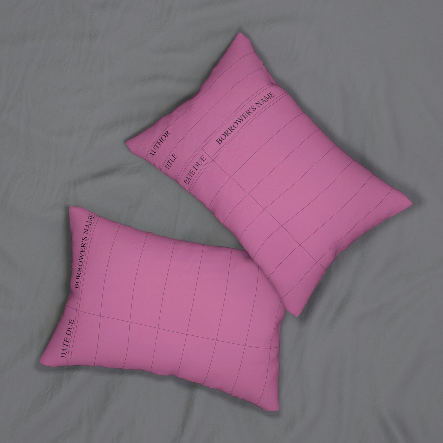 Library Card Pillows, Reading, Book Lover, Librarian Gift, Pink