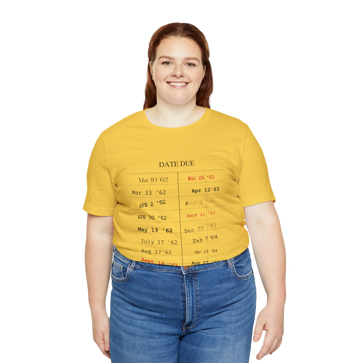 Date Due Library Checkout Overdue Teacher Read Reading Love Little Retro Vintage Nostalgia Short-Sleeve Unisex T-Shirt