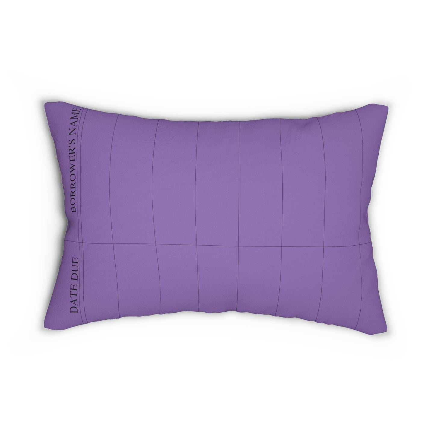 Library Card Pillow, Reading, Book Lover, Librarian Gift, Bookish, Bookworm, Purple