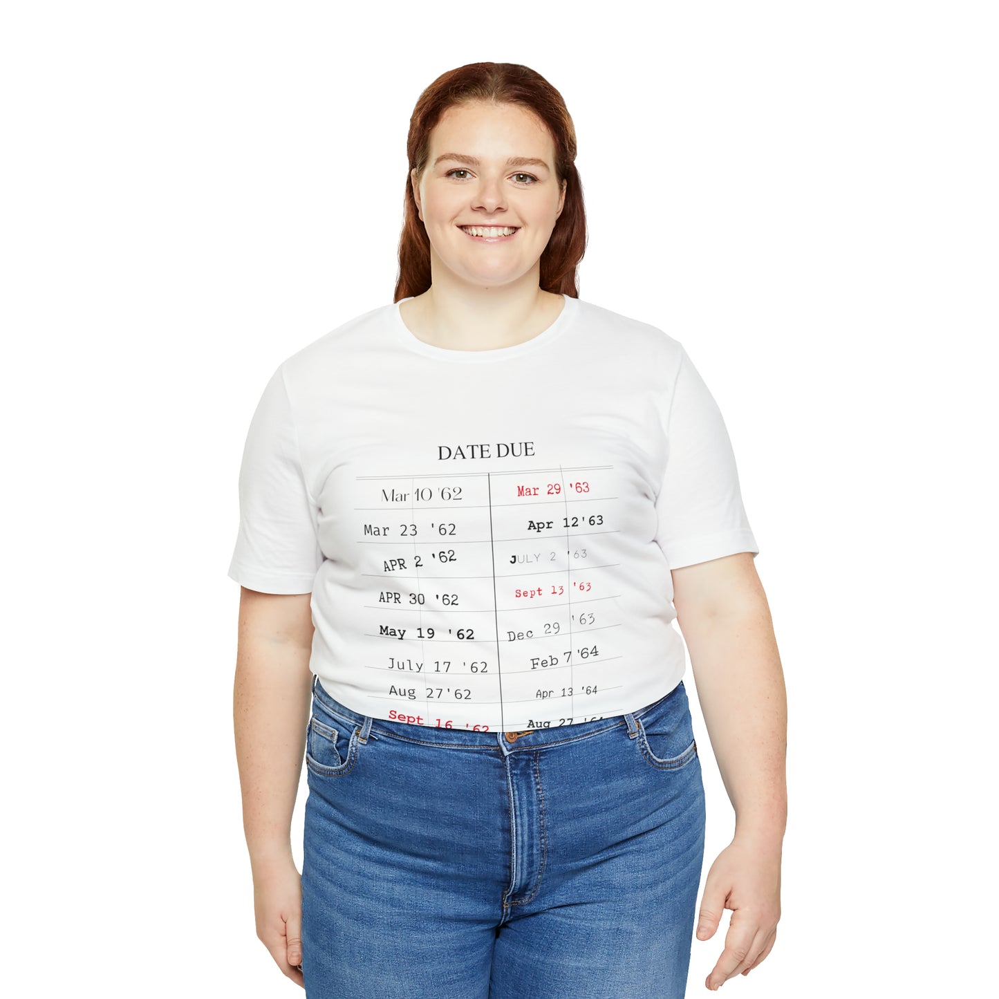 Date Due Library Checkout Overdue Teacher Read Reading Love Little Retro Vintage Nostalgia Short-Sleeve Unisex T-Shirt