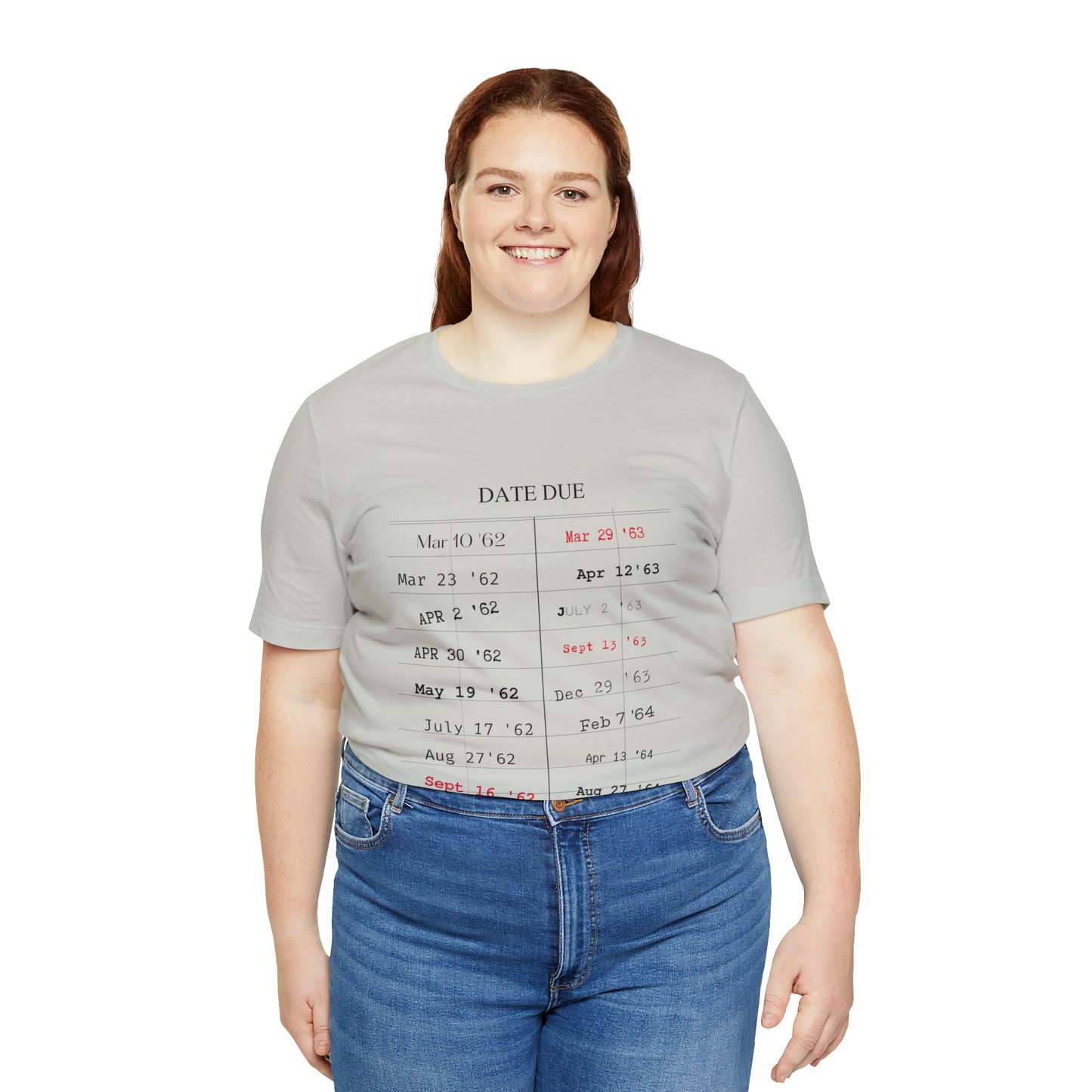 Date Due Library Checkout Overdue Teacher Read Reading Love Little Retro Vintage Nostalgia Short-Sleeve Unisex T-Shirt