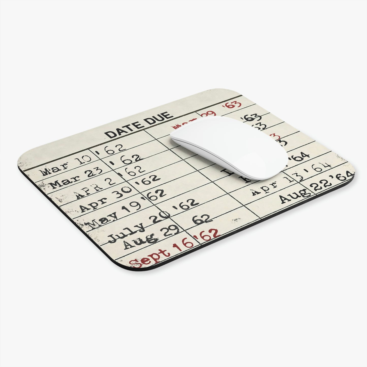 Vintage Library Mouse Pad, Rectangle, Book Lover Gift
