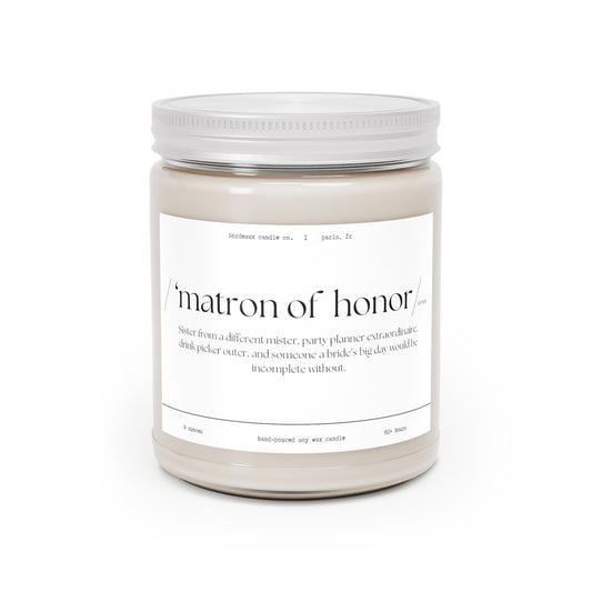 Matron of Honor, Scented Candle, 9oz