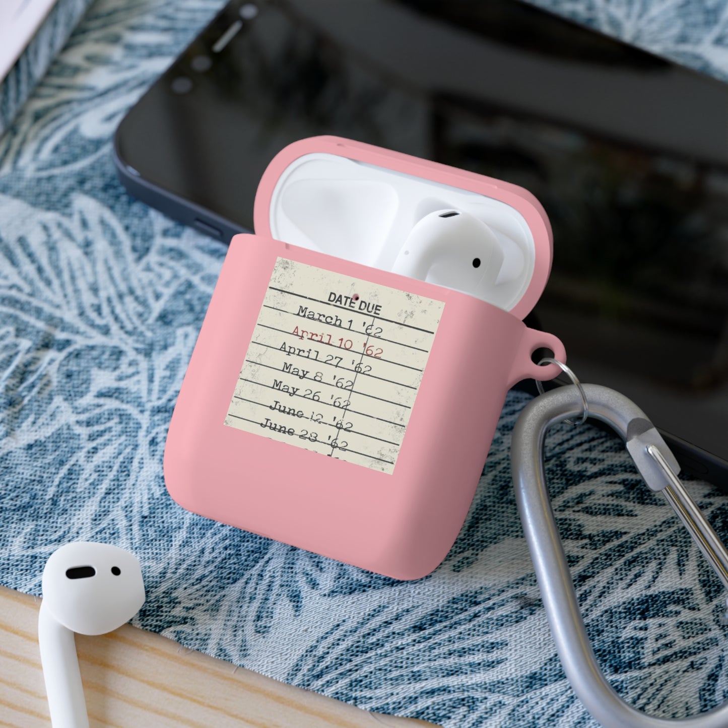 Vintage Library Due Date AirPods and AirPods Pro Case Cover