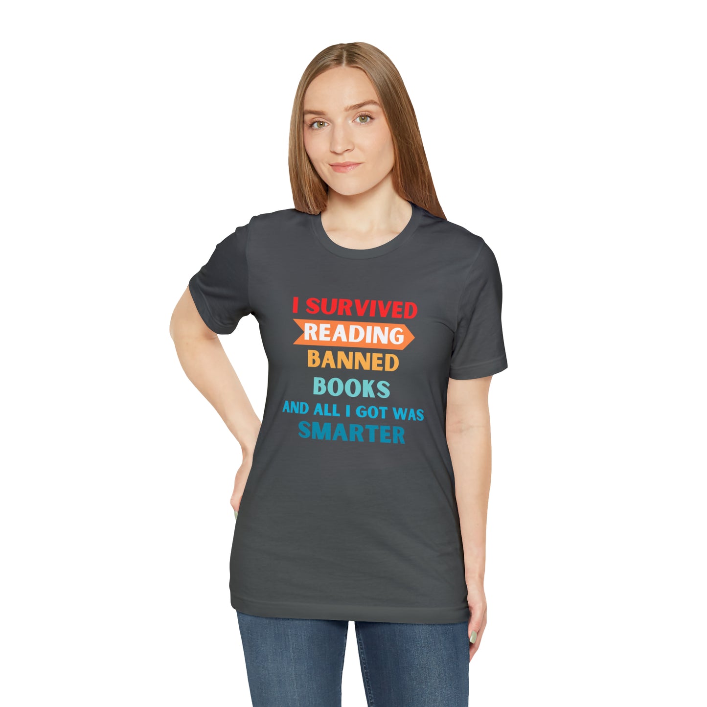 I Survived Reading Banned Books And All I Got Was Smarter, Library Tshirt, book lover, bookish, librarian gift, gift for reader