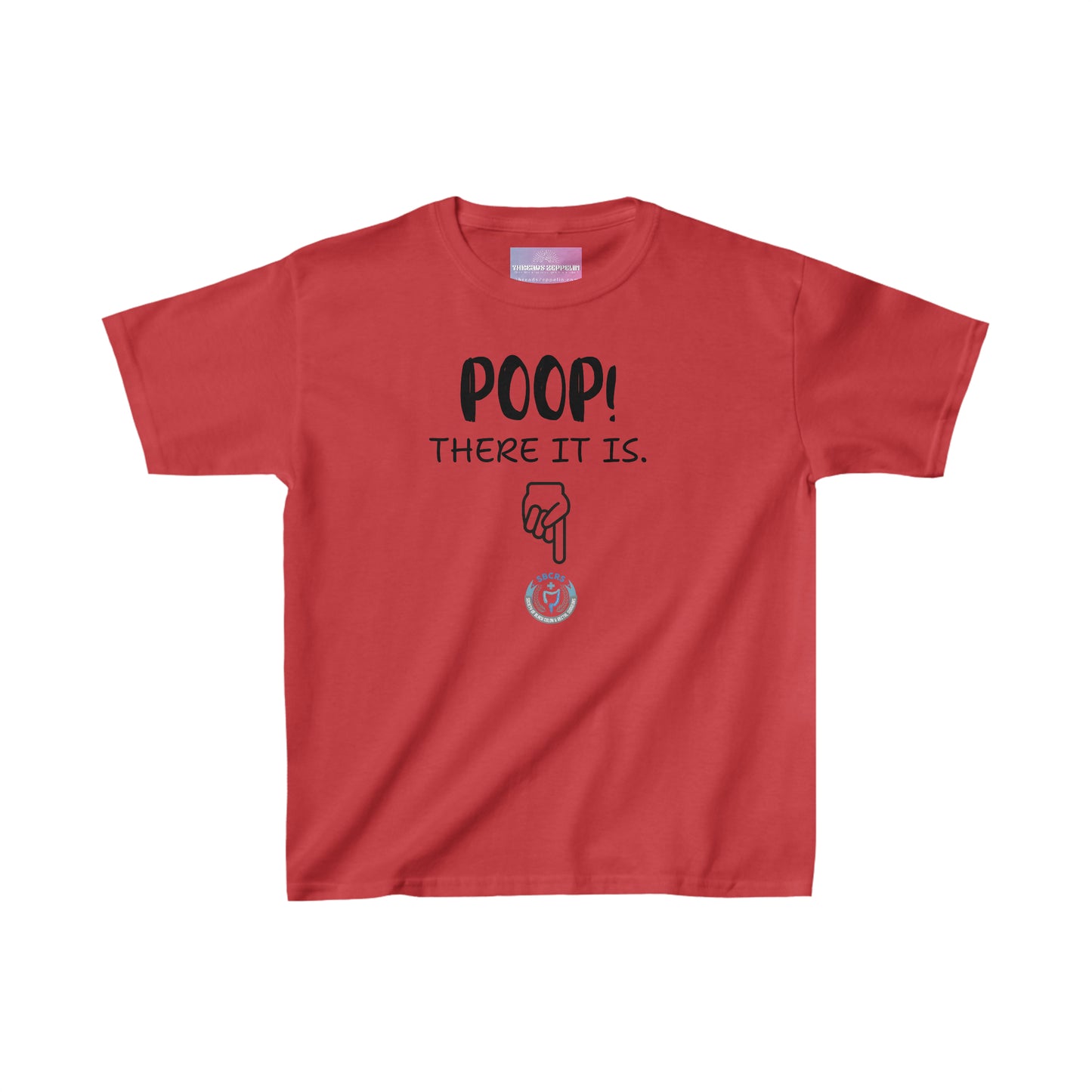 POOP - There It Is, Kids Heavy Cotton Tee