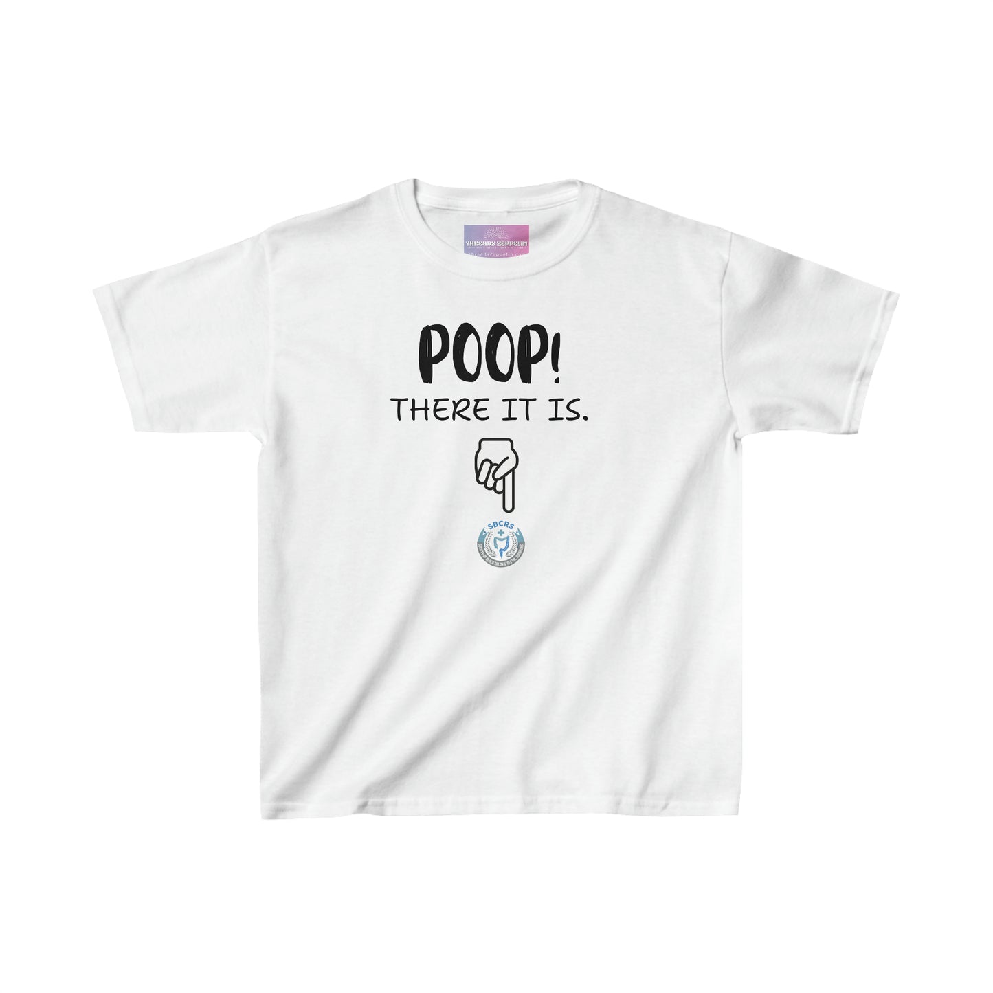 POOP - There It Is, Kids Heavy Cotton Tee