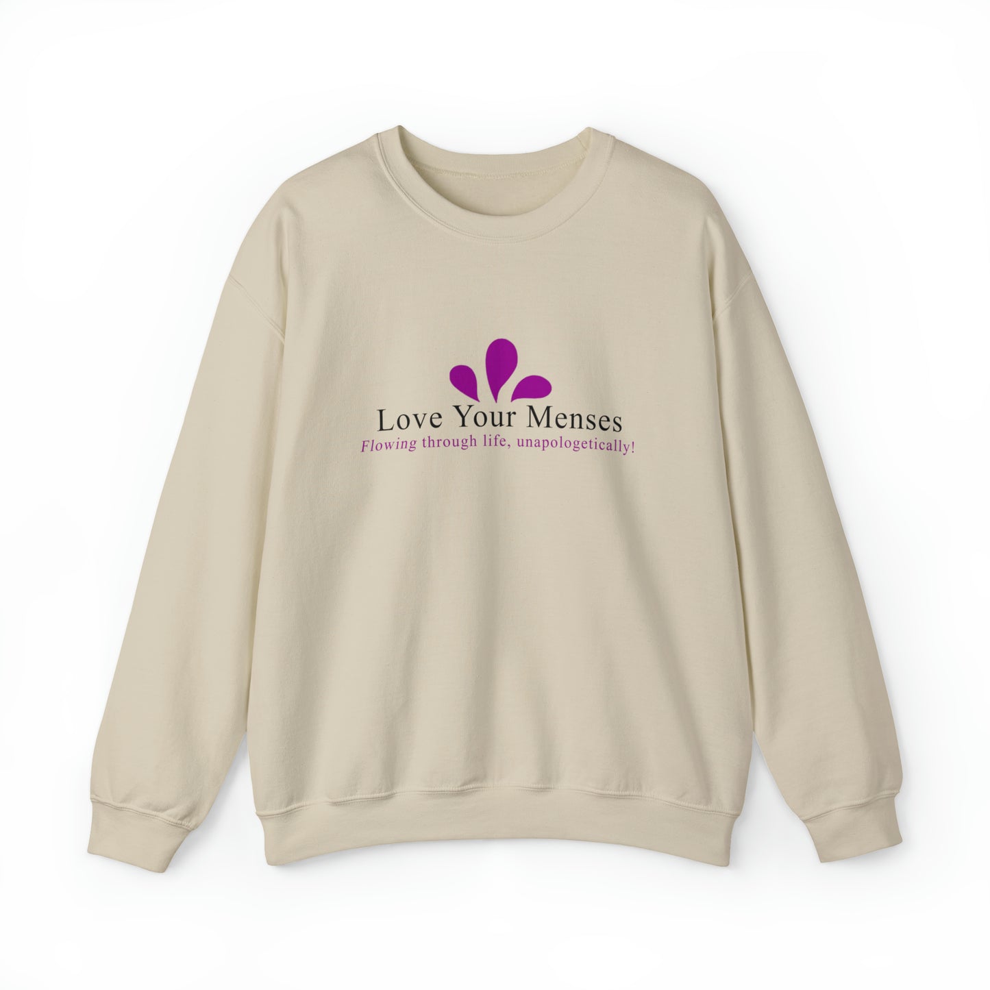 LYM Unisex Heavy Blend™ Crewneck Sweatshirt (Purple Logo)