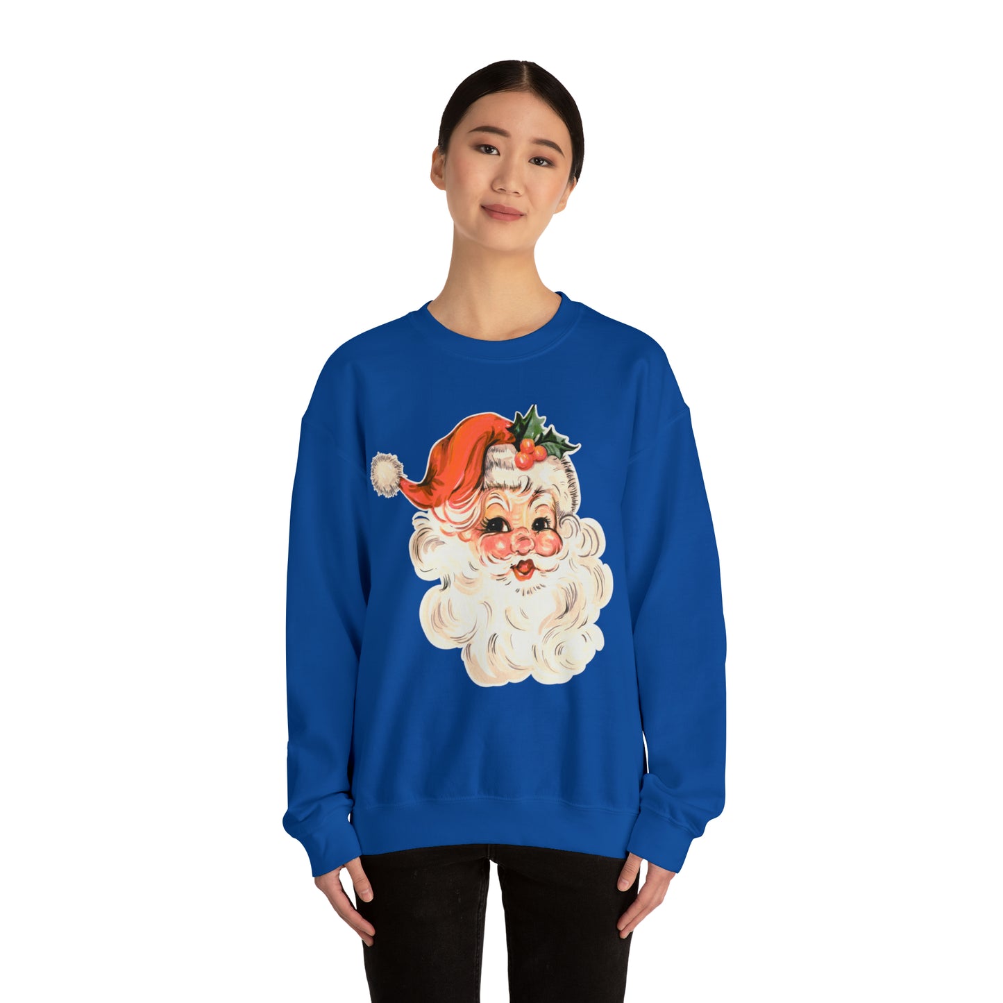 Vintage Santa Sweatshirt, retro Santa, Unisex Heavy Blend™ Crewneck Sweatshirt