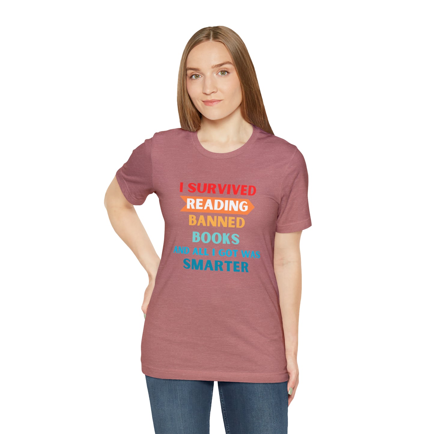 I Survived Reading Banned Books And All I Got Was Smarter, Library Tshirt, book lover, bookish, librarian gift, gift for reader