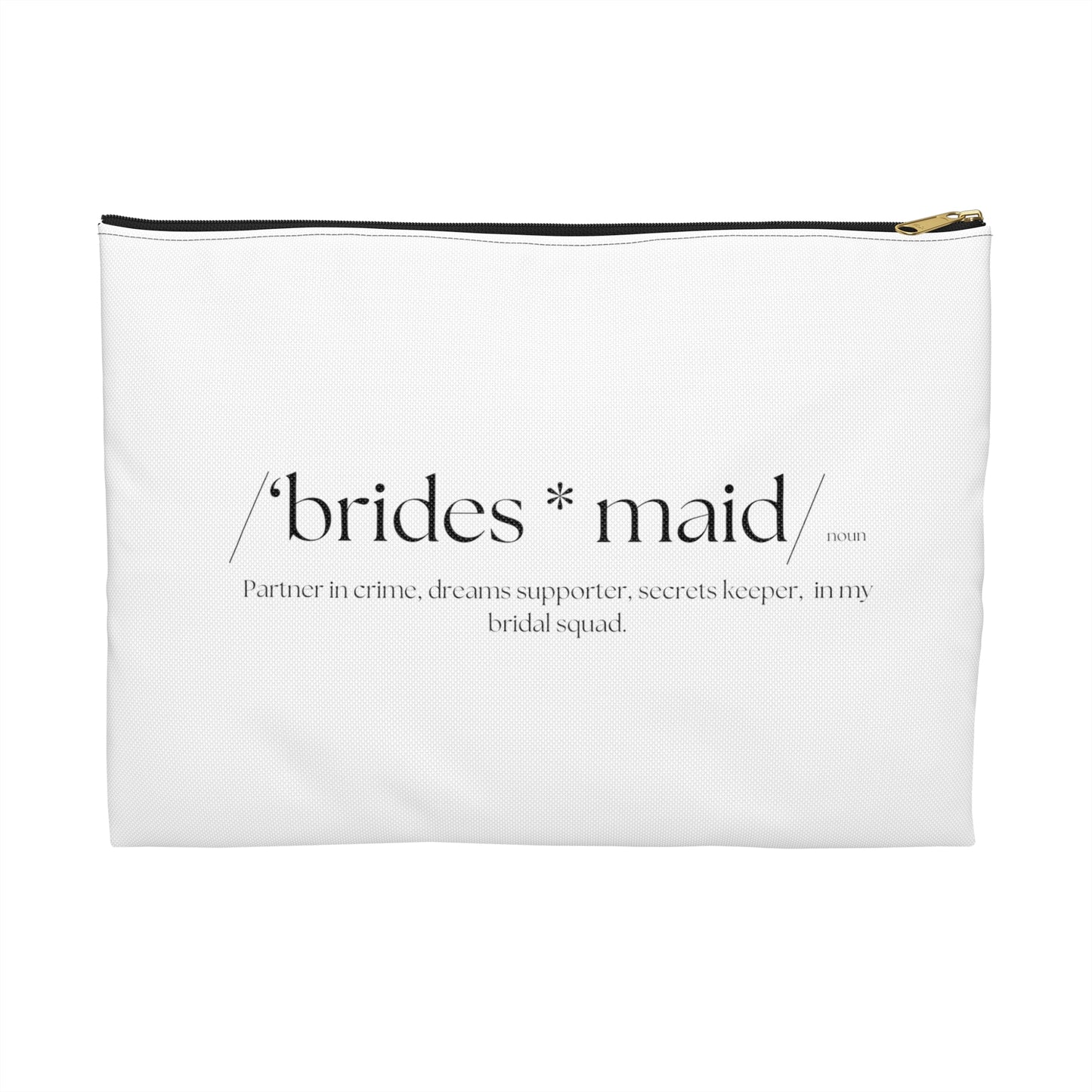 Bride Definition Makeup Bag, 2 sizes