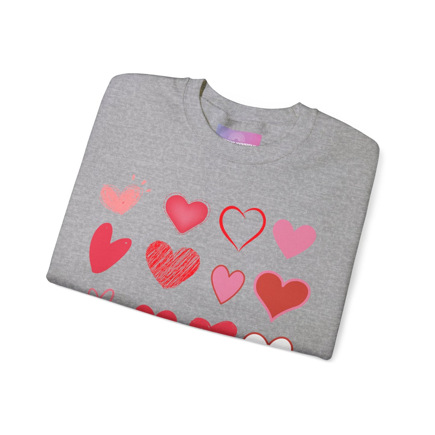 Retro Hearts Sweatshirt, Retro Valentines Day Sweater, Retro Crewneck, Cute Valentines Day Shirt, Premium Unisex Crewneck