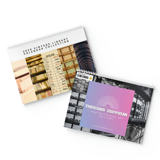 Vintage Library 2024 Calendar Photography Collection, Standard Wall Calendar (2024)