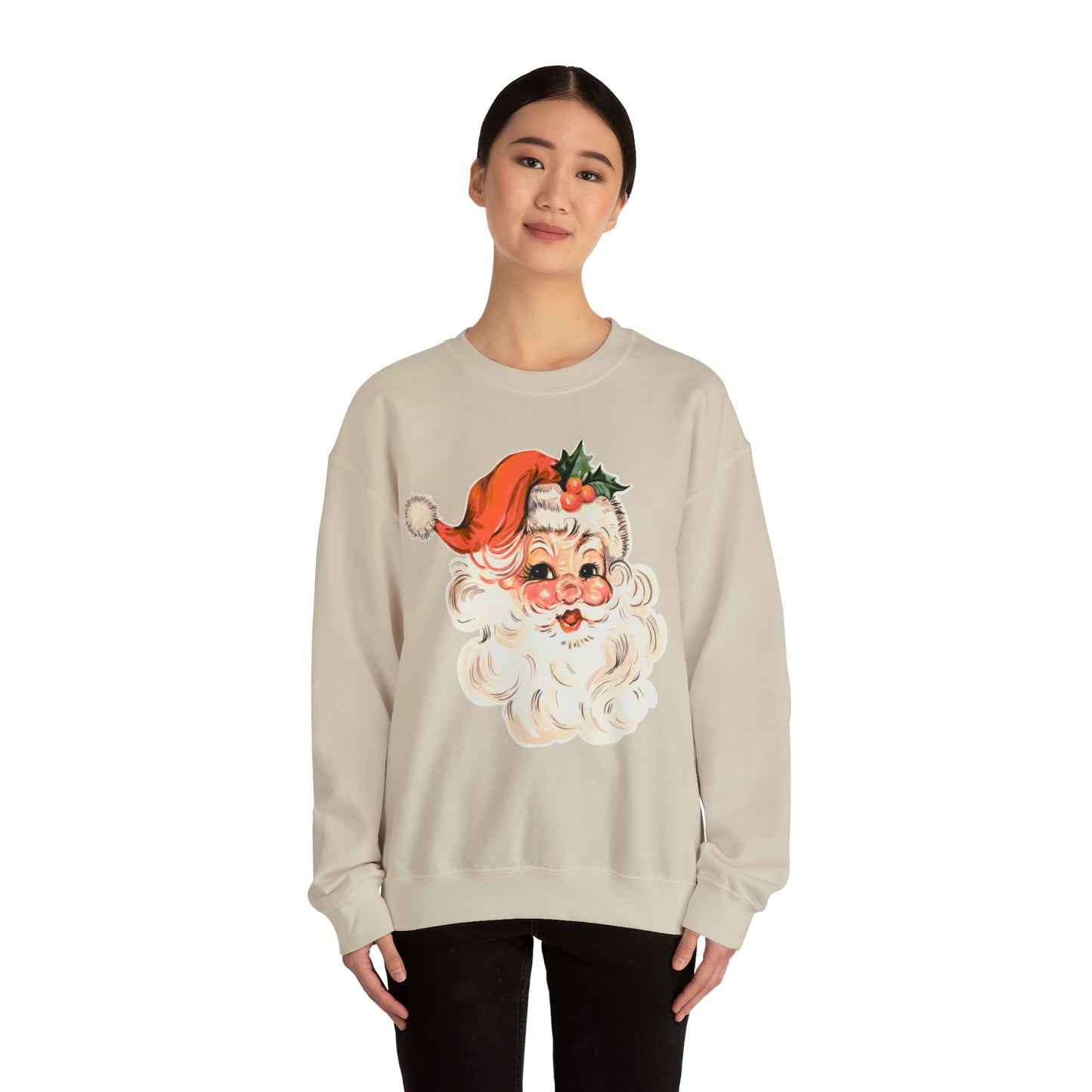 Vintage Santa Sweatshirt, retro Santa, Unisex Heavy Blend™ Crewneck Sweatshirt