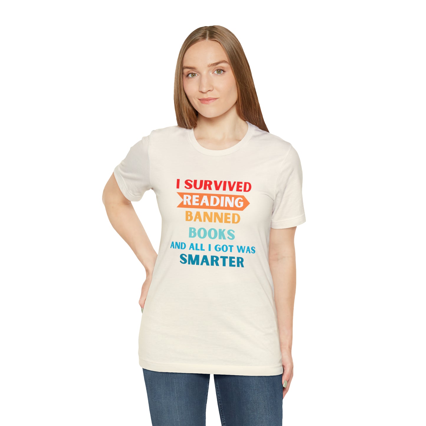 I Survived Reading Banned Books And All I Got Was Smarter, Library Tshirt, book lover, bookish, librarian gift, gift for reader